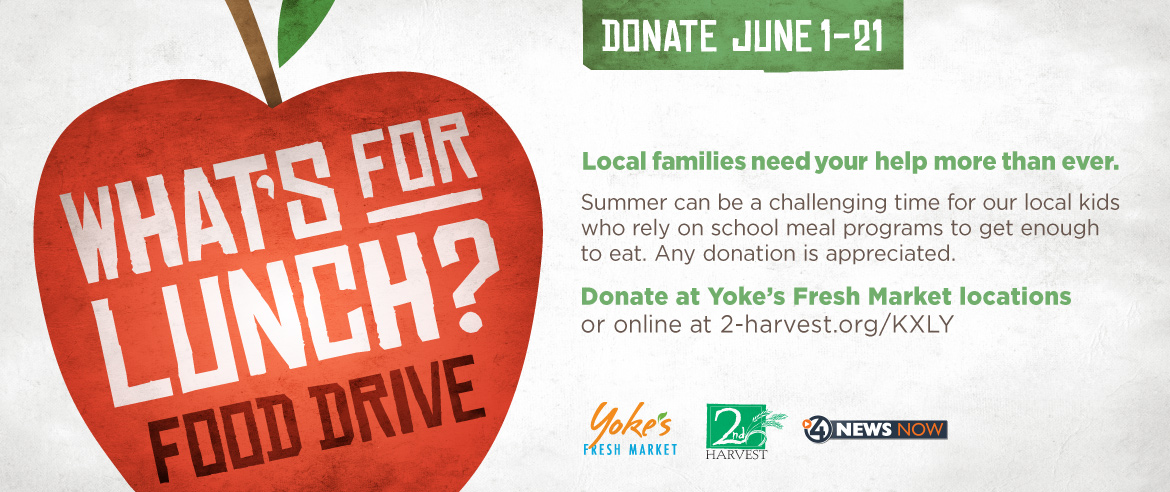 Yoke's KXLY What's for Lunch Food Drive